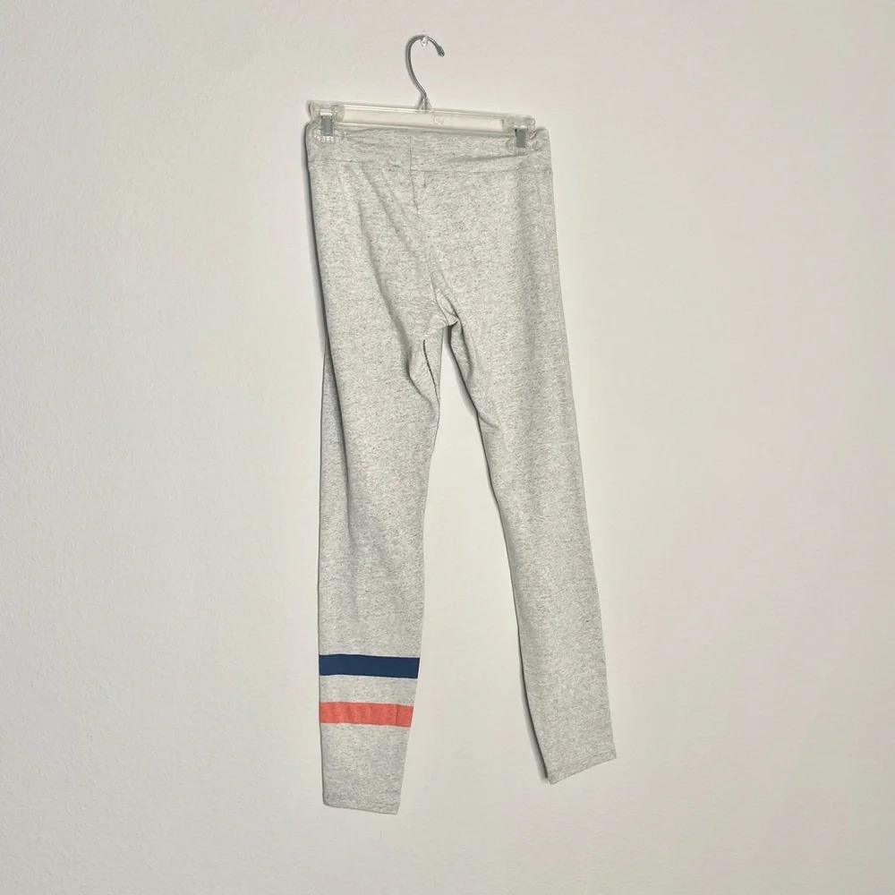 Anthropologie Sundry Full Length Striped High Waist Leggings Grey - Picture 6 of 6